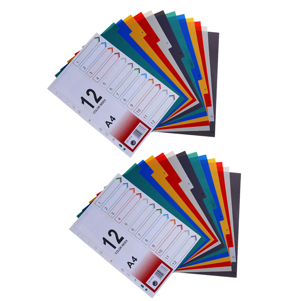 Tab Divider A4 - 2Pcs Index Paper Refills Divider A4