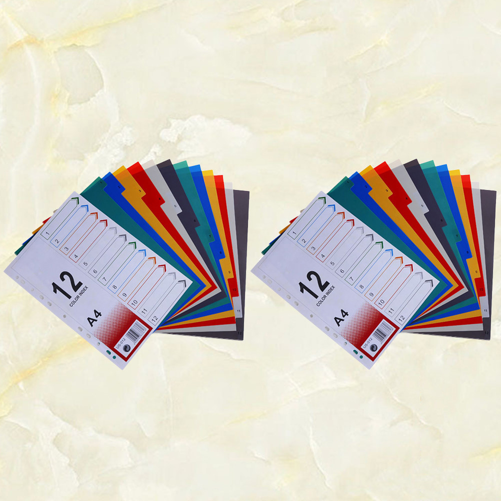 2Pcs Index Paper Refills Divid - Tab Divider A4 评论和价格